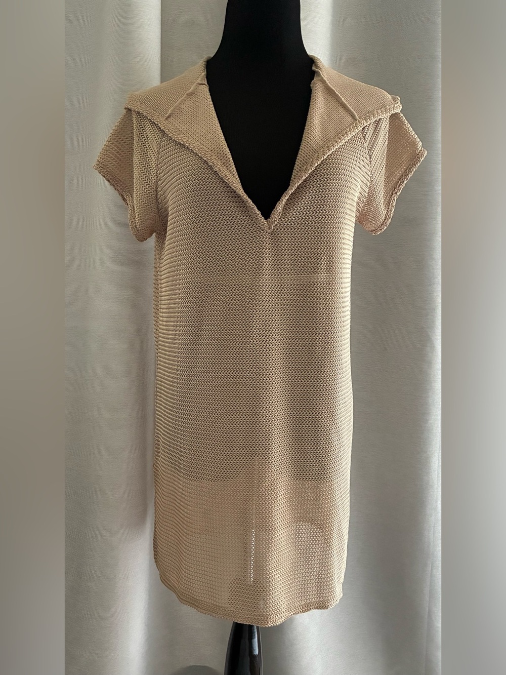 Jordan Taylor Knit Tunic in Light Beige